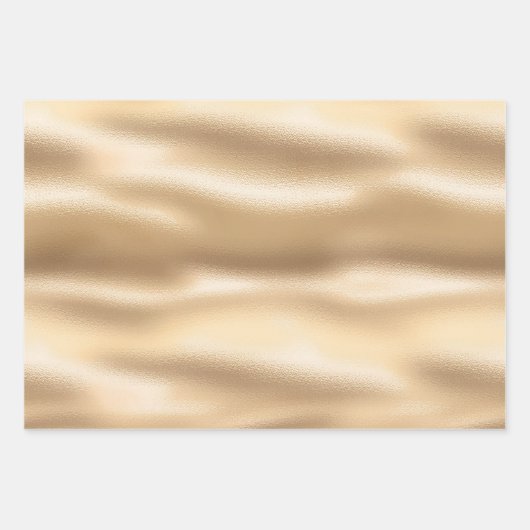 Girly Blush Pink Gold Glam Leopard Animal Birthday Geschenkpapier Set (Vorderseite 3)