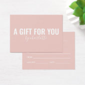 Girly Blush Pink Minimalistisches Geschenkpapier (Schreibtisch)