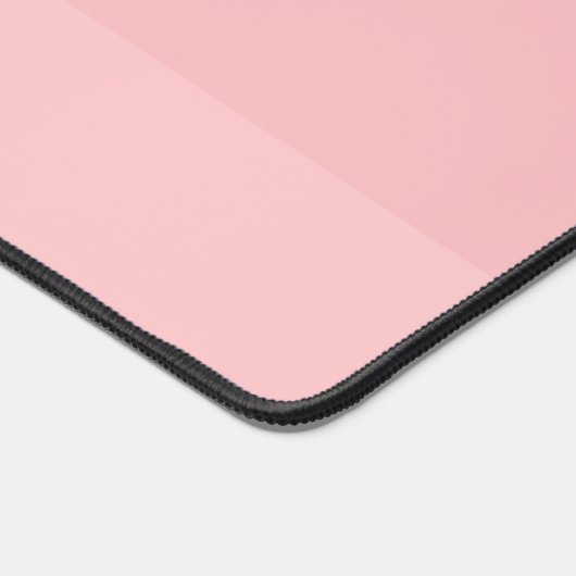 Girly Blush rosa Elegante Persönliche Bezeichnung Schreibtischunterlage (Ecke)