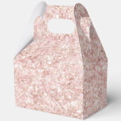 Girly Blush Rosa Glitter Geschenkschachtel (Rückseite)