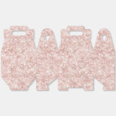 Girly Blush Rosa Glitter Geschenkschachtel (Ungeklappt)