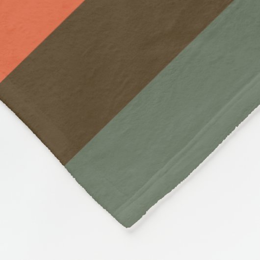 Girly Bold Rainbow Große horizontale Streifen und  Fleecedecke (Ecke)