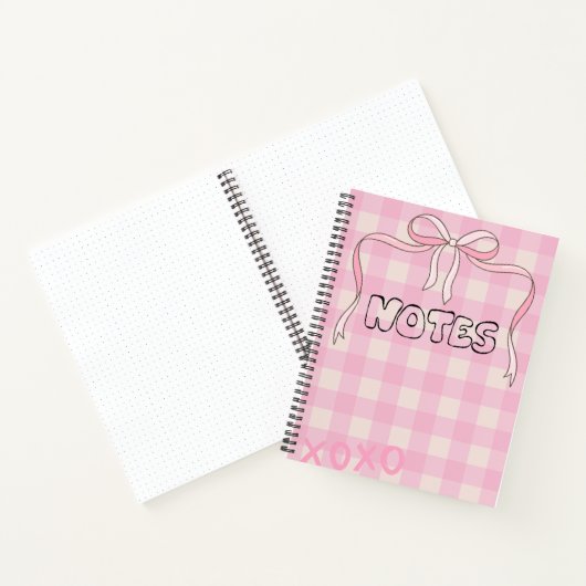 Girly Bow Notebook Notizblock (Innenseite)