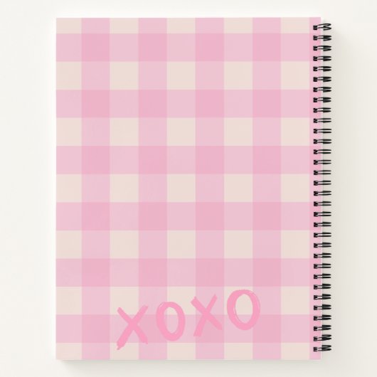 Girly Bow Notebook Notizblock (Rückseite)