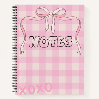 Girly Bow Notebook Notizblock
