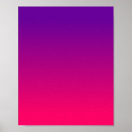 Girly Bright Pink und Lila Ombre Poster (Vorne)