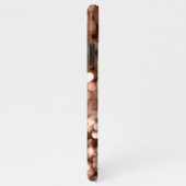 Girly Brown Glittery Monogram iPhone Hülle (Rechte Seite)