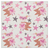 Girly Bunny Super Hero Fabric Stoff (Muster)