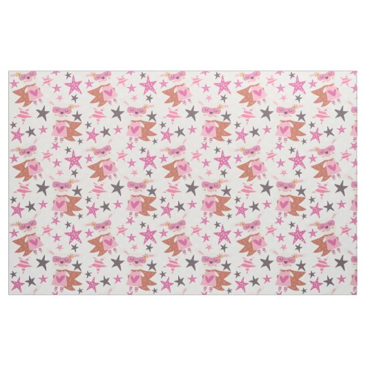 Girly Bunny Super Hero Fabric Stoff (Fat Quarter (45,7 x 55,9 cm))