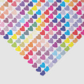 Girly bunte Regenbogen-Herzen Seidenpapier (Ausschnitt)