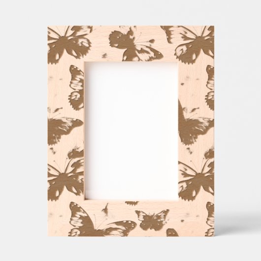 Girly Butterflies Geätzte Rahmen (Vorderseite)