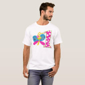 Girly Butterfly Erster Geburtstag T-Shirt (Vorne ganz)