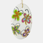 Girly Butterfly Keramik Ornament (Rechts)