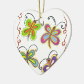 Girly Butterfly Keramikornament (Links)
