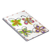 Girly Butterfly Notizblock (Rechte Seite)