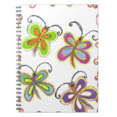 Girly Butterfly Notizblock (Vorderseite)
