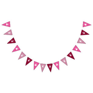 Girly Cartoonish Prinzessinnen Celebrates Wimpelkette