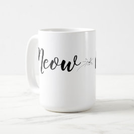 Girly Cat Lover's Meow Meow Kitty Kaffeetasse