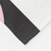 Girly Checkered Pink Hearts Luxury Fleecedecke (Ecke)