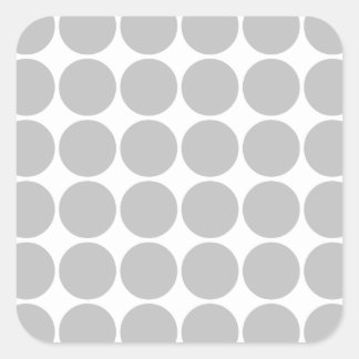Girly Chic Accessoire Party Leckerei Silver Polka  Quadratischer Aufkleber