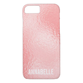 Girly chic glänzend glänzend pink hinzufügen Ihren iPhone 8/7 Hülle