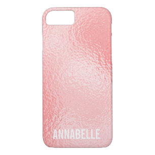 Girly chic glänzend glänzend pink hinzufügen Ihren iPhone 8/7 Hülle