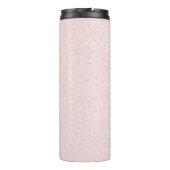 Girly chic glänzend glänzend pink personalisiert thermosbecher (Rückseite)