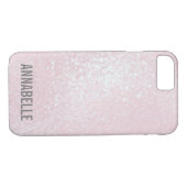 Girly chic glänzend hellrosa personalisiert Case-Mate iPhone hülle (Rückseite (Horizontal))
