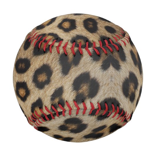Girly chic Leopard Pelztiermuster Trend Baseball (Vorderseite)