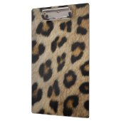 Girly chic Leopard Pelztiermuster Trend Klemmbrett (Links)