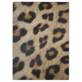 Girly chic Leopard Pelztiermuster Trend Klemmbrett (Rückseite)
