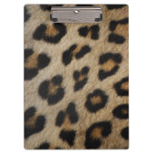 Girly chic Leopard Pelztiermuster Trend Klemmbrett (Vorderseite)