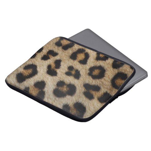 Girly chic Leopard Pelztiermuster Trend Laptopschutzhülle (Vorne Oben)