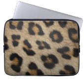 Girly chic Leopard Pelztiermuster Trend Laptopschutzhülle (Vorderseite)