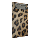Girly chic Leopard Pelztiermuster Trend Mini Klemmbrett (Schrägansicht)