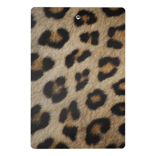 Girly chic Leopard Pelztiermuster Trend Mini Klemmbrett (Rückseite)