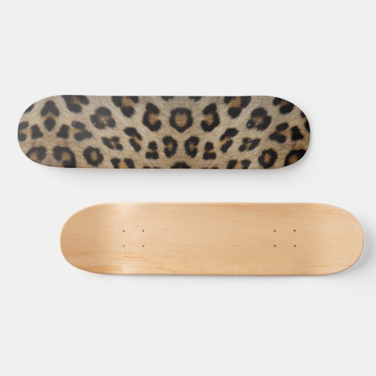 Girly chic Leopard Pelztiermuster Trend Skateboard (Horizontal)
