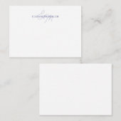 Girly Chic Lilac Violet 2 Script Monorgram Mitteilungskarte (Vorne/Hinten)