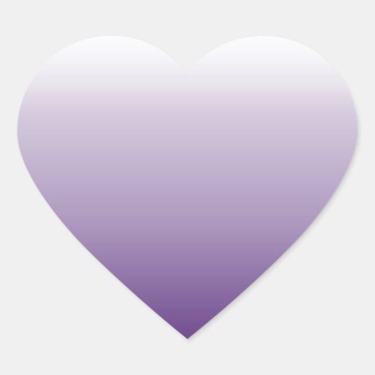 Girly Chic minimalist ombre lilavene lila Herz-Aufkleber (Vorderseite)