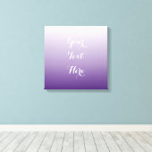 Girly Chic minimalist ombre lilavene lila Leinwanddruck (Insitu (Holzboden))