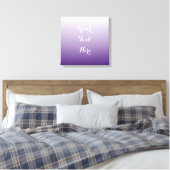 Girly Chic minimalist ombre lilavene lila Leinwanddruck (Insitu (Schlafzimmer))
