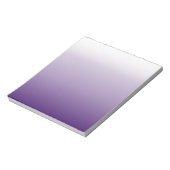 Girly Chic minimalist ombre lilavene lila Notizblock (Rotiert)
