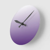 Girly Chic minimalist ombre lilavene lila Runde Wanduhr (Winkel)