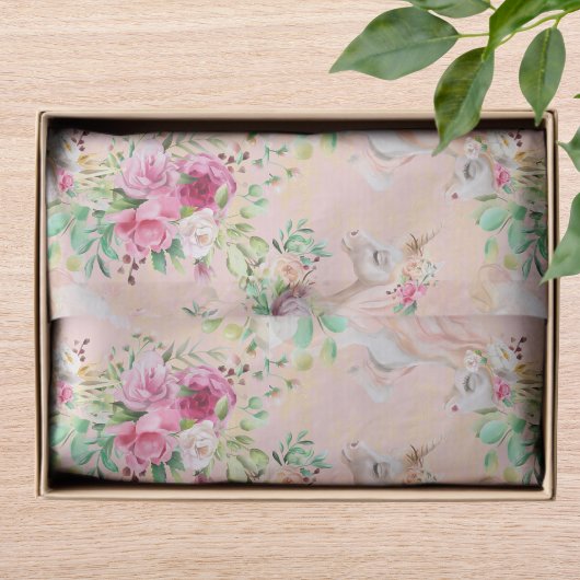 Girly Chic Modern Watercolor Seidenpapier