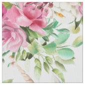 Girly Chic Modern Watercolor Stoff (Nahaufnahme)