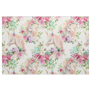 Girly Chic Modern Watercolor Stoff