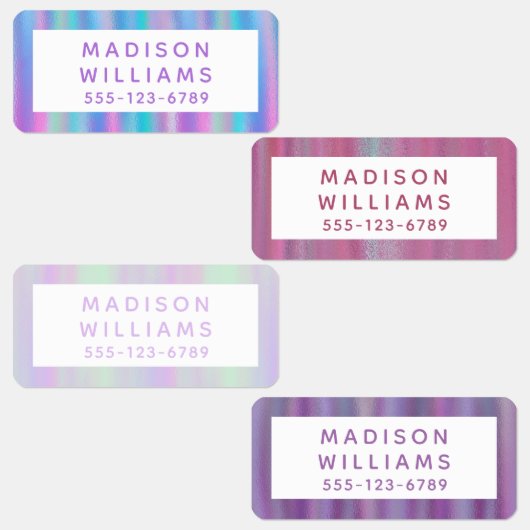 Girly Chic Moderne Personalisierte Namenskleidung Etiketten (Gruppe)