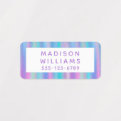 Girly Chic Moderne Personalisierte Namenskleidung Etiketten (Design 1)