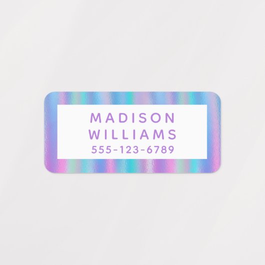 Girly Chic Moderne Personalisierte Namenskleidung Etiketten (Design 1)