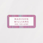 Girly Chic Moderne Personalisierte Namenskleidung Etiketten (Design 2)